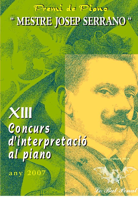 Portada de les bases del Concurs de Piano
