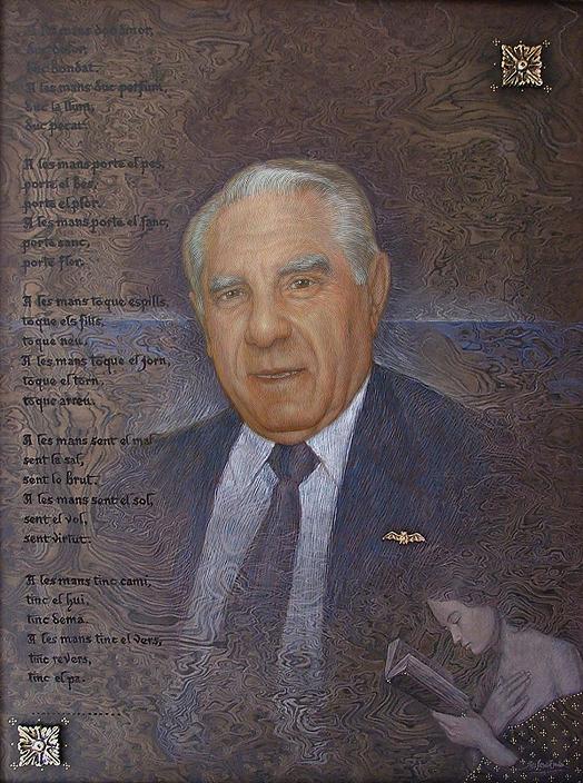 Quadro de Pere Delmonte com a Prohom de Lo Rat Penat